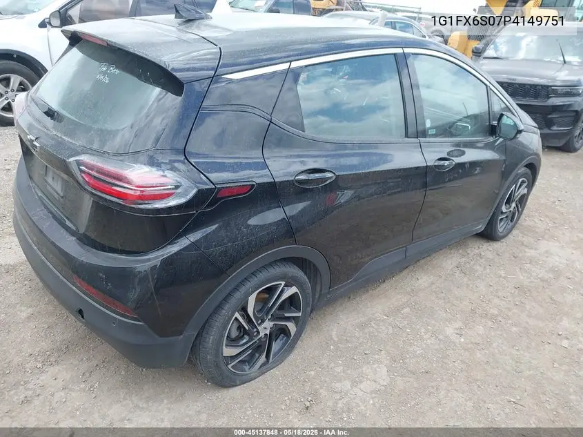 2023 Chevrolet Bolt Ev Fwd 2Lt VIN: 1G1FX6S07P4149751 Lot: 45137848