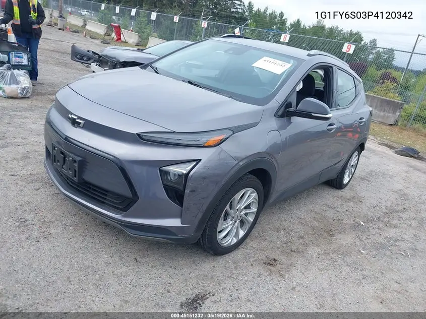 2023 Chevrolet Bolt Euv Fwd Lt VIN: 1G1FY6S03P4120342 Lot: 45151232
