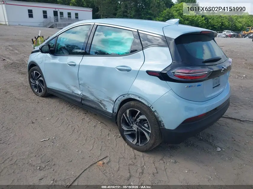 2023 Chevrolet Bolt Ev Fwd 2Lt VIN: 1G1FX6S02P4151990 Lot: 45162151