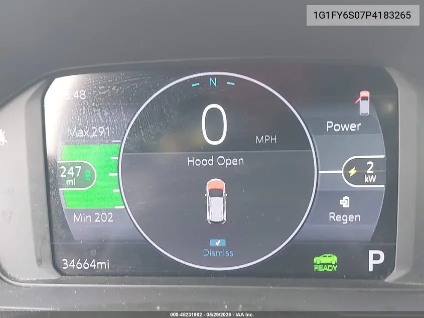 2023 Chevrolet Bolt Euv Fwd Lt VIN: 1G1FY6S07P4183265 Lot: 45231902