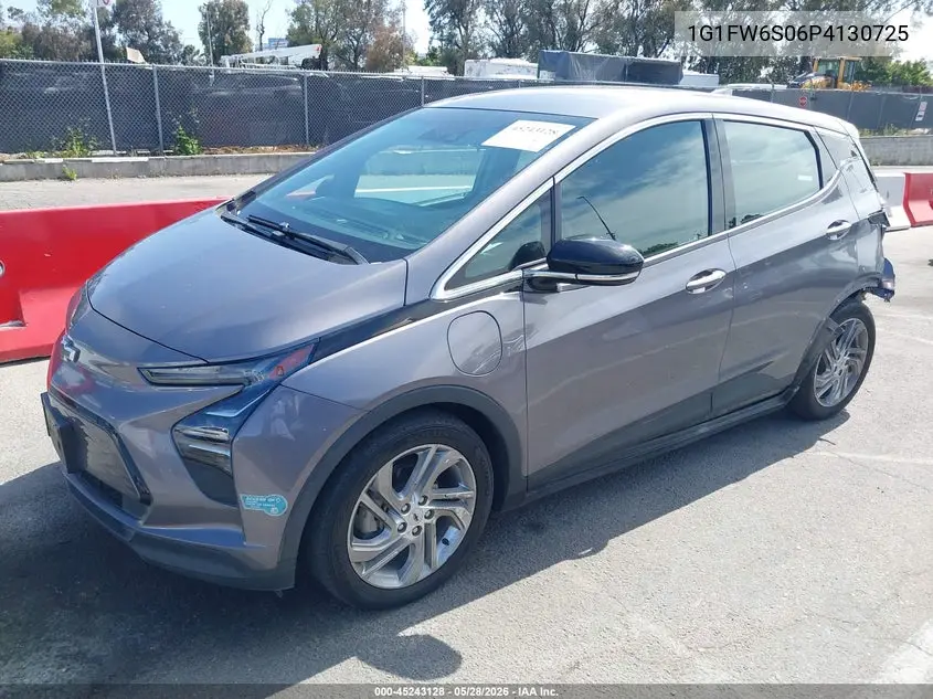 2023 Chevrolet Bolt Ev Fwd 1Lt VIN: 1G1FW6S06P4130725 Lot: 45243128