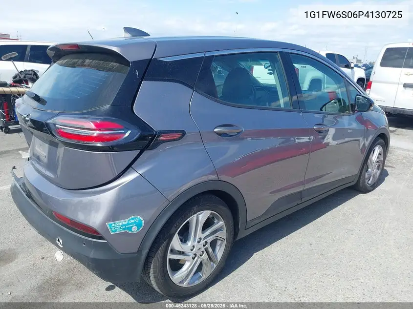 2023 Chevrolet Bolt Ev Fwd 1Lt VIN: 1G1FW6S06P4130725 Lot: 45243128