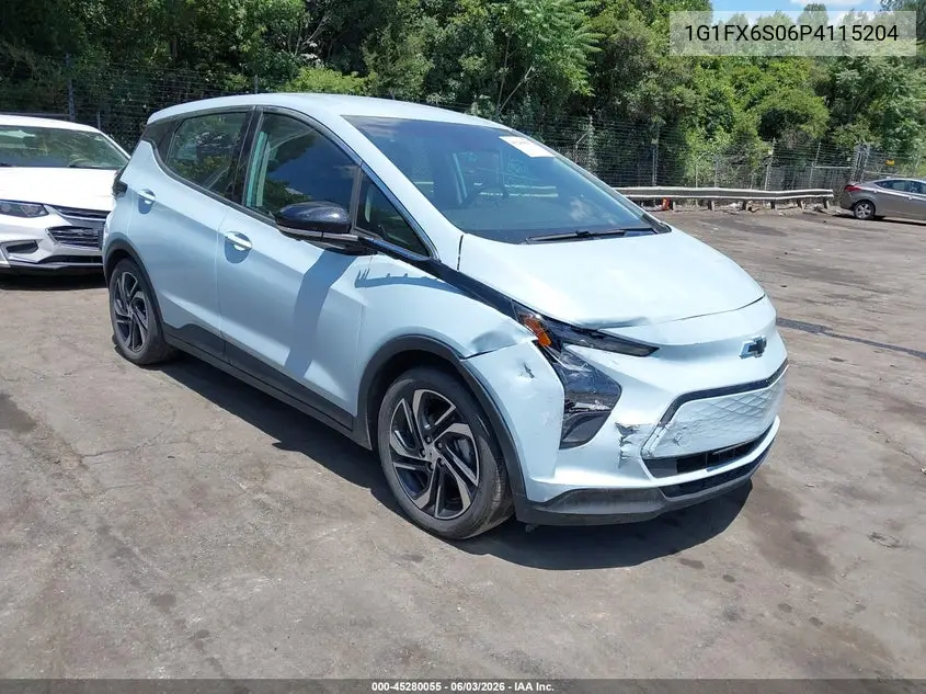 2023 Chevrolet Bolt Ev Fwd 2Lt VIN: 1G1FX6S06P4115204 Lot: 45280055