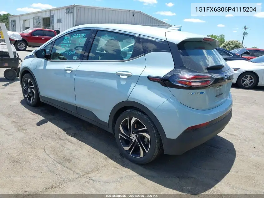 2023 Chevrolet Bolt Ev Fwd 2Lt VIN: 1G1FX6S06P4115204 Lot: 45280055
