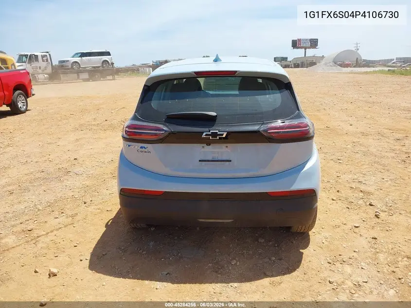 2023 Chevrolet Bolt Ev Fwd 2Lt VIN: 1G1FX6S04P4106730 Lot: 45284256