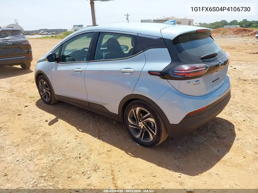 2023 Chevrolet Bolt Ev Fwd 2Lt VIN: 1G1FX6S04P4106730 Lot: 45284256