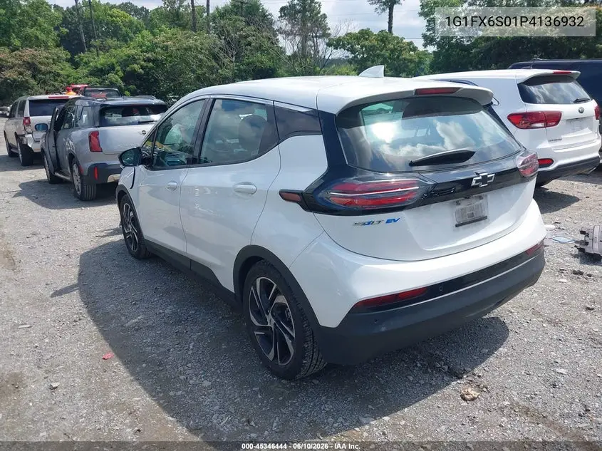 2023 Chevrolet Bolt Ev Fwd 2Lt VIN: 1G1FX6S01P4136932 Lot: 45346444