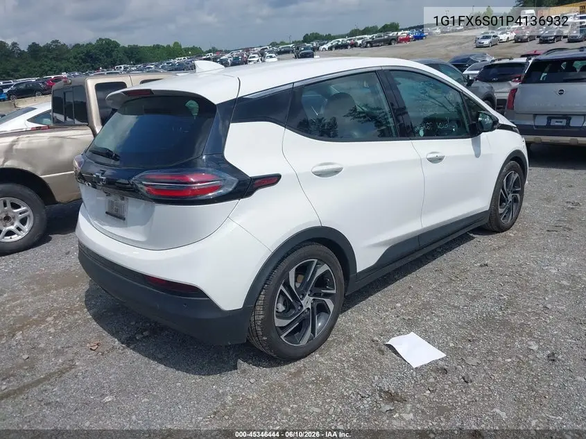 2023 Chevrolet Bolt Ev Fwd 2Lt VIN: 1G1FX6S01P4136932 Lot: 45346444