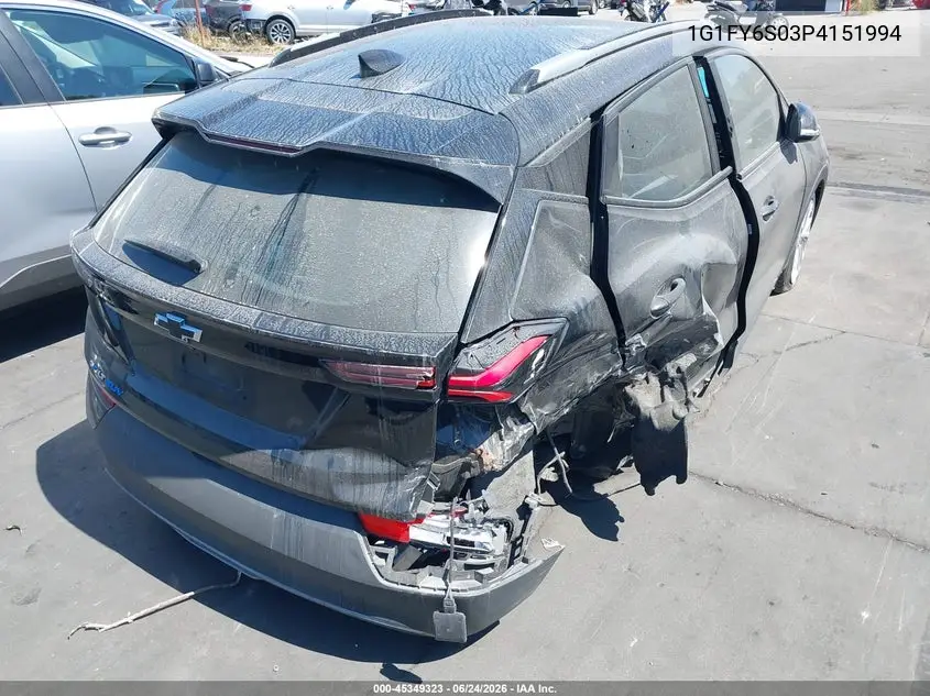 2023 Chevrolet Bolt Euv Fwd Lt VIN: 1G1FY6S03P4151994 Lot: 45349323