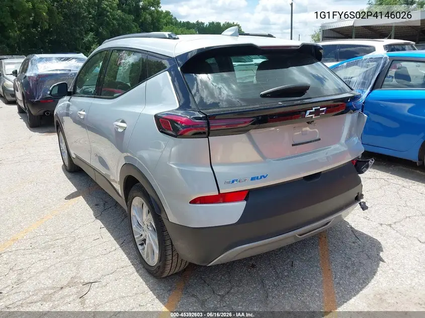 2023 Chevrolet Bolt Euv Fwd Lt VIN: 1G1FY6S02P4146026 Lot: 45392603