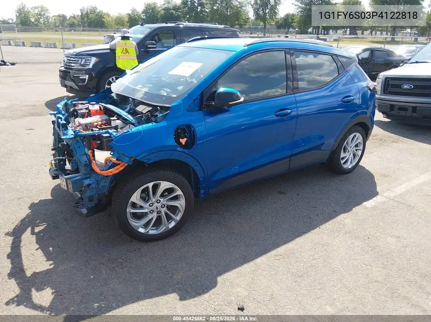 2023 Chevrolet Bolt Euv Fwd Lt VIN: 1G1FY6S03P4122818 Lot: 45425662
