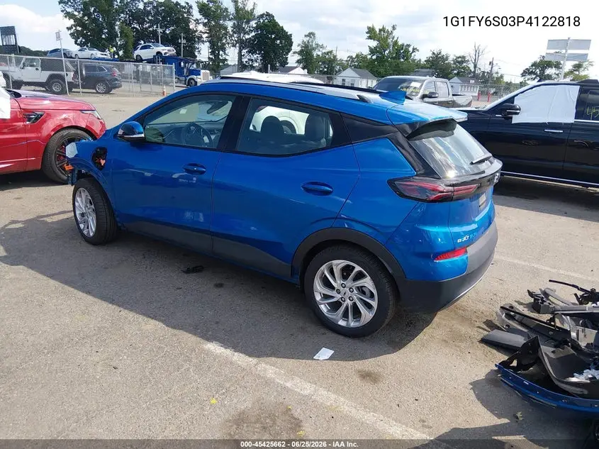 2023 Chevrolet Bolt Euv Fwd Lt VIN: 1G1FY6S03P4122818 Lot: 45425662