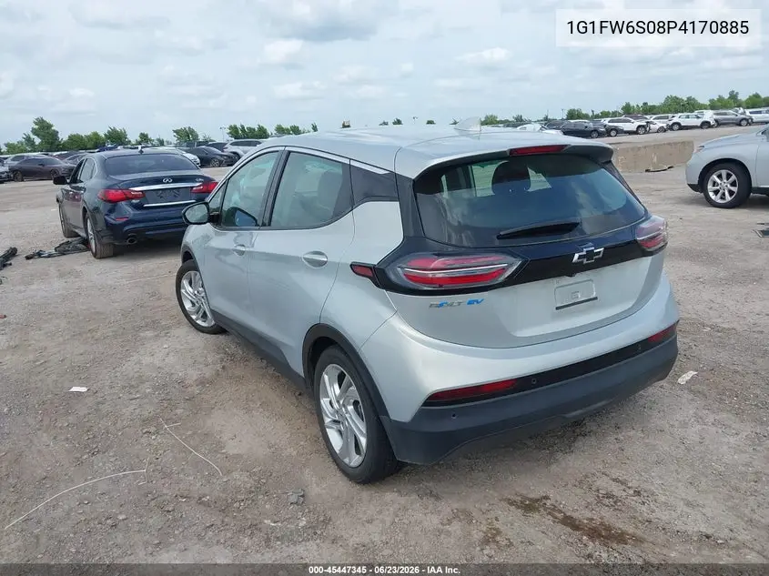2023 Chevrolet Bolt Ev Fwd 1Lt VIN: 1G1FW6S08P4170885 Lot: 45447345