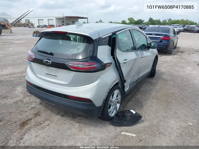 2023 Chevrolet Bolt Ev Fwd 1Lt VIN: 1G1FW6S08P4170885 Lot: 45447345
