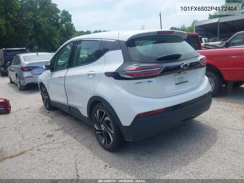 2023 Chevrolet Bolt Ev Fwd 2Lt VIN: 1G1FX6S02P4172404 Lot: 45480741
