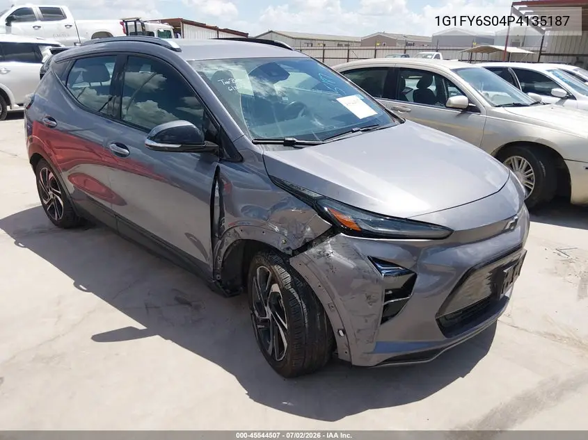 2023 Chevrolet Bolt Euv Fwd Lt VIN: 1G1FY6S04P4135187 Lot: 45544507
