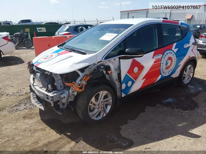 2023 Chevrolet Bolt Ev Fwd 1Lt VIN: 1G1FW6S02P4107667 Lot: 45591512