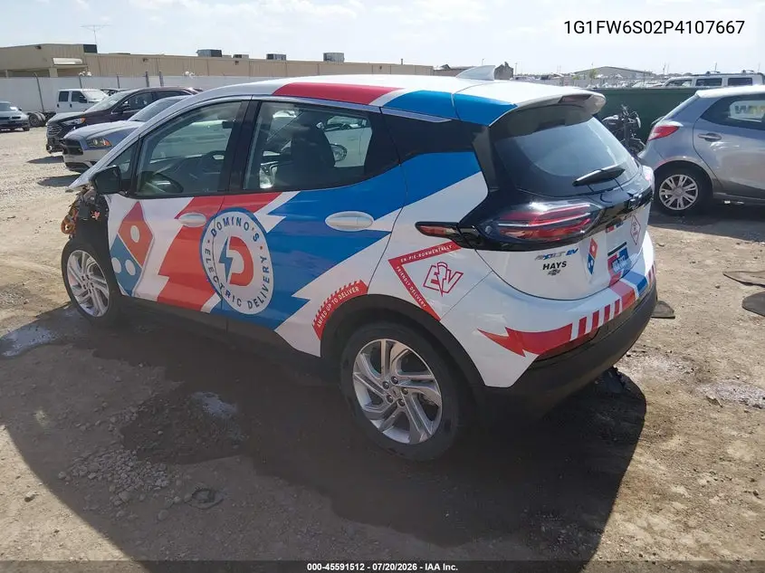 2023 Chevrolet Bolt Ev Fwd 1Lt VIN: 1G1FW6S02P4107667 Lot: 45591512