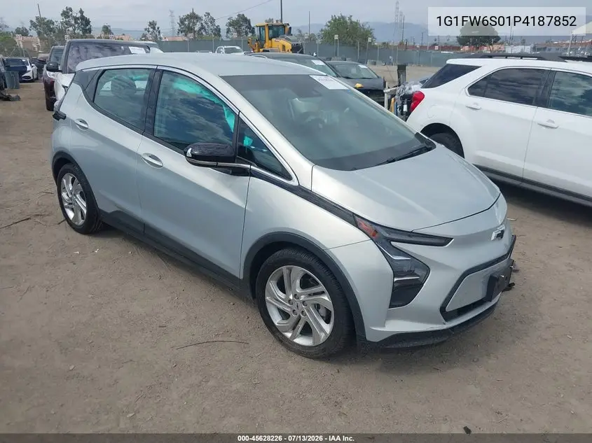 2023 Chevrolet Bolt Ev Fwd 1Lt VIN: 1G1FW6S01P4187852 Lot: 45628226