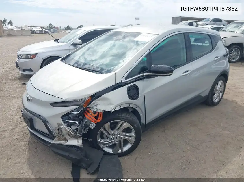 2023 Chevrolet Bolt Ev Fwd 1Lt VIN: 1G1FW6S01P4187852 Lot: 45628226