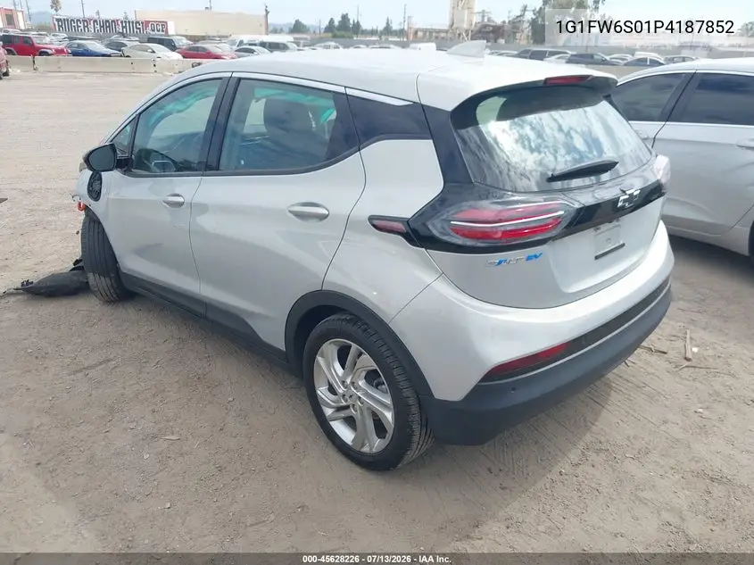 2023 Chevrolet Bolt Ev Fwd 1Lt VIN: 1G1FW6S01P4187852 Lot: 45628226