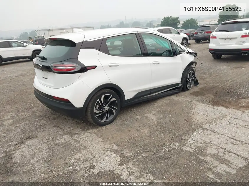 2023 Chevrolet Bolt Ev Fwd 2Lt VIN: 1G1FX6S00P4155522 Lot: 45647458