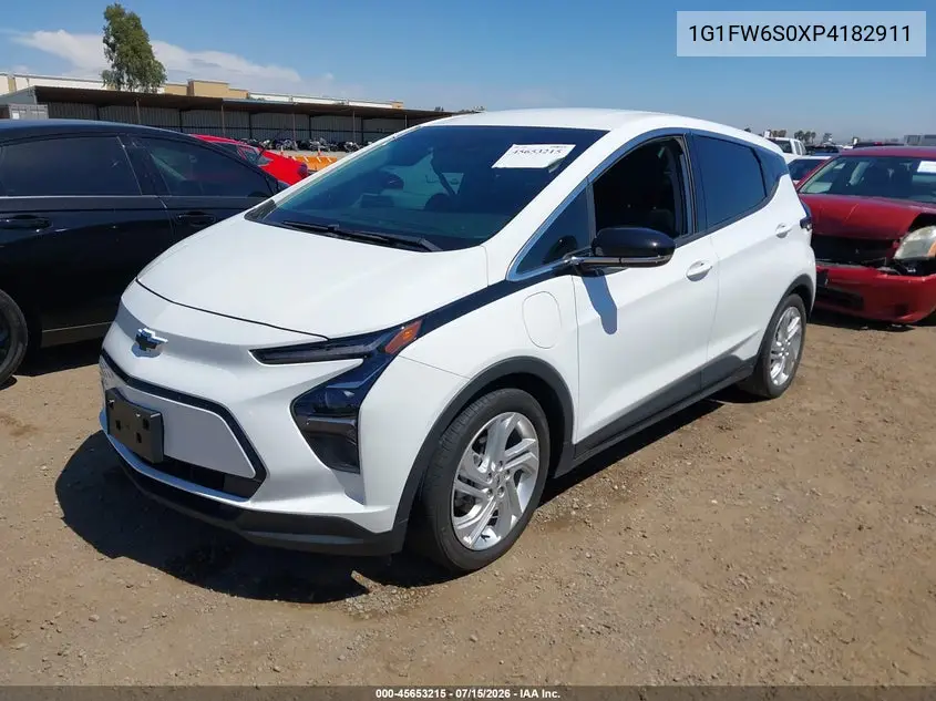 2023 Chevrolet Bolt Ev Fwd 1Lt VIN: 1G1FW6S0XP4182911 Lot: 45653215