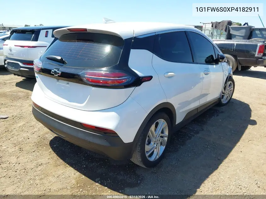 2023 Chevrolet Bolt Ev Fwd 1Lt VIN: 1G1FW6S0XP4182911 Lot: 45653215