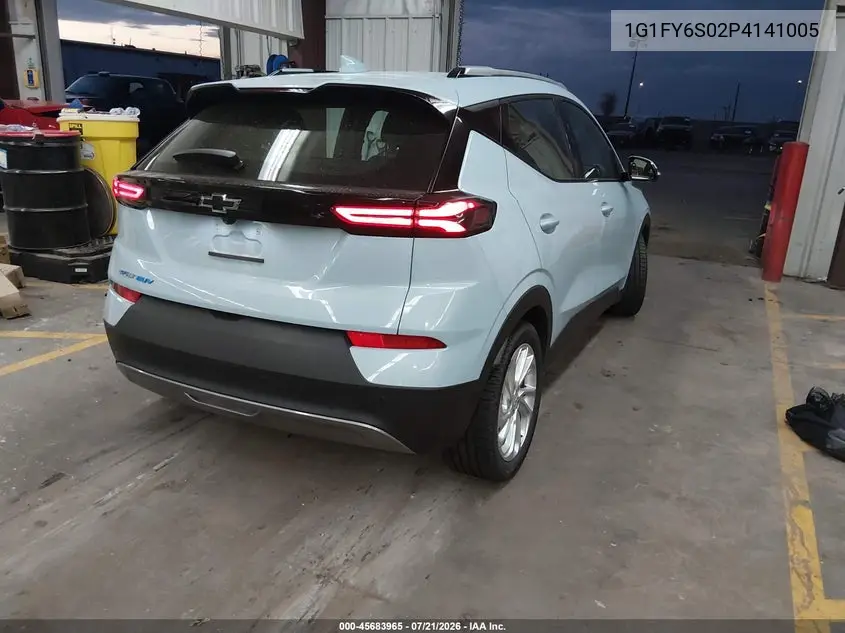 2023 Chevrolet Bolt Euv Fwd Lt VIN: 1G1FY6S02P4141005 Lot: 45683965