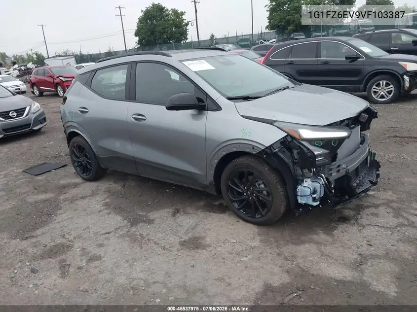 2027 Chevrolet Bolt Rs Fwd VIN: 1G1FZ6EV9VF103387 Lot: 45537975