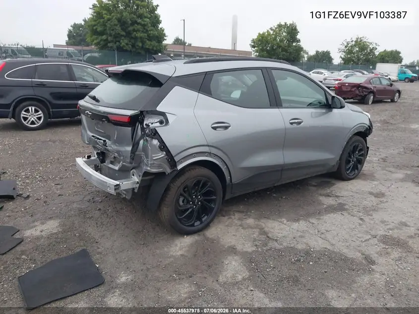 2027 Chevrolet Bolt Rs Fwd VIN: 1G1FZ6EV9VF103387 Lot: 45537975