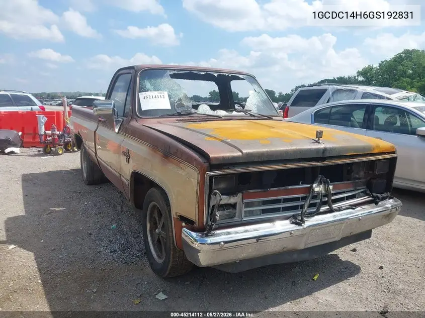 1986 Chevrolet C10 VIN: 1GCDC14H6GS192831 Lot: 45214112