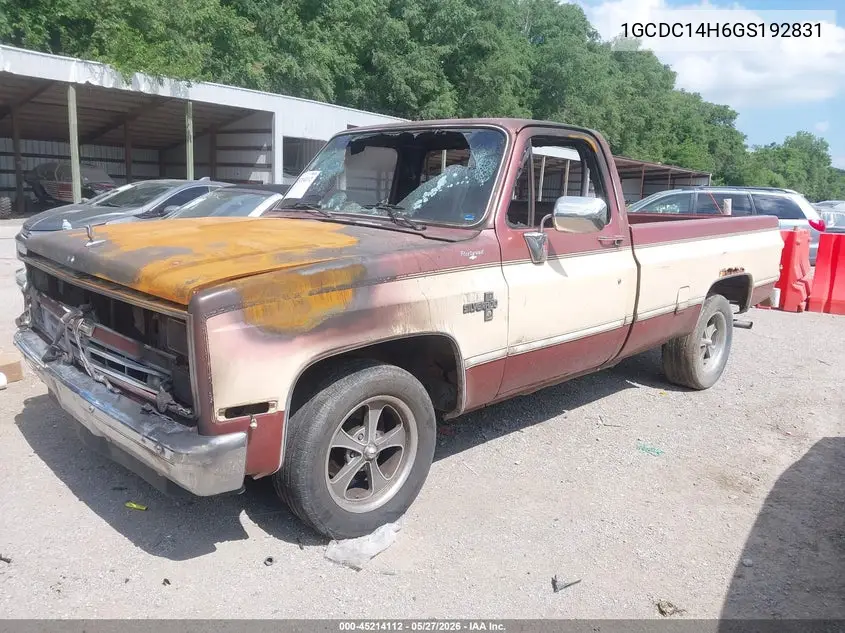 1986 Chevrolet C10 VIN: 1GCDC14H6GS192831 Lot: 45214112