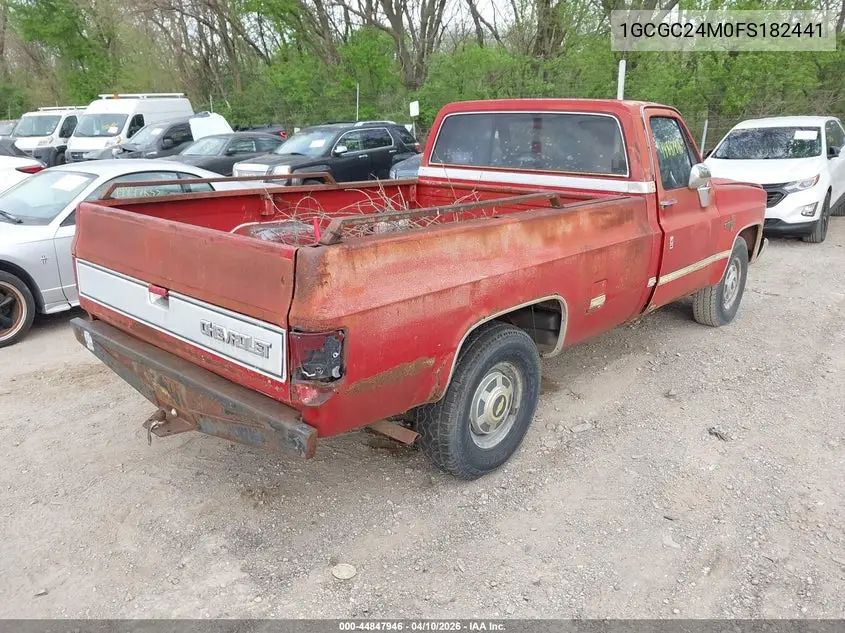 1985 Chevrolet C20 VIN: 1GCGC24M0FS182441 Lot: 44847946