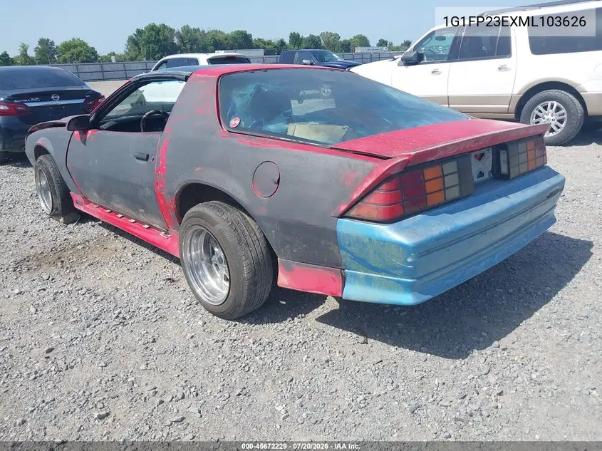 1991 Chevrolet Camaro Rs VIN: 1G1FP23EXML103626 Lot: 45672229