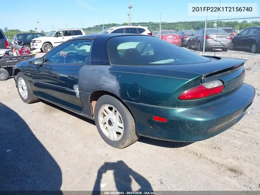 1996 Chevrolet Camaro Rs VIN: 2G1FP22K1T2156740 Lot: 45249043