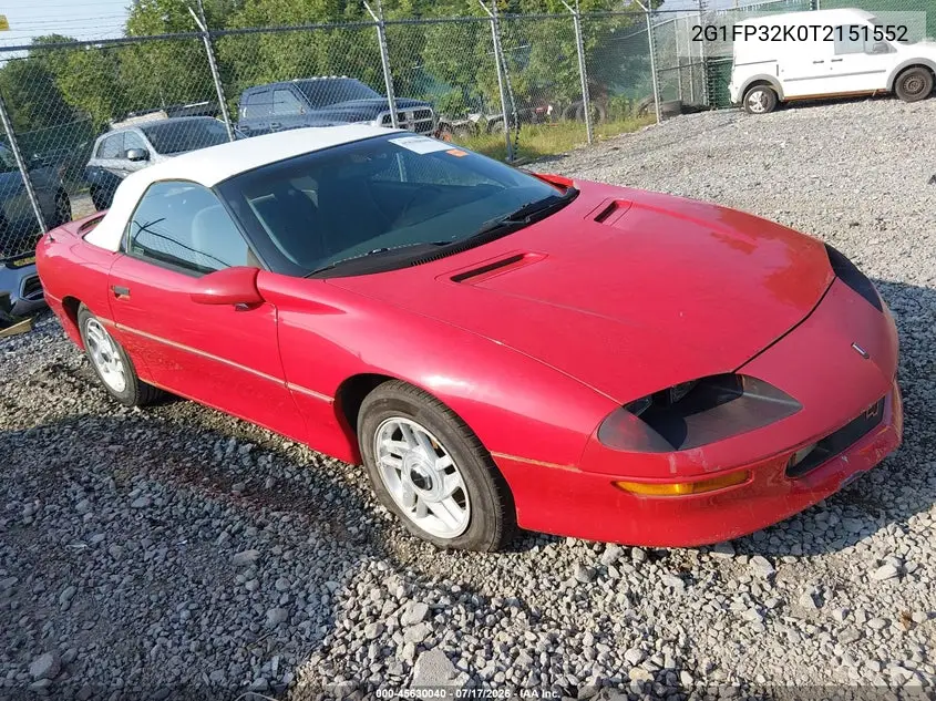 1996 Chevrolet Camaro Rs VIN: 2G1FP32K0T2151552 Lot: 45630040