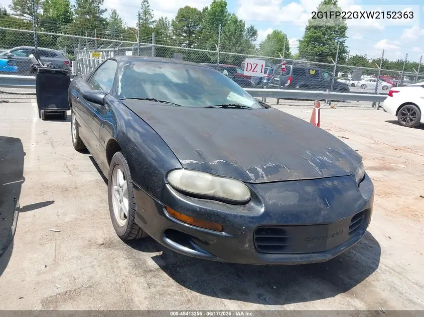 1998 Chevrolet Camaro Z28 VIN: 2G1FP22GXW2152363 Lot: 45413256
