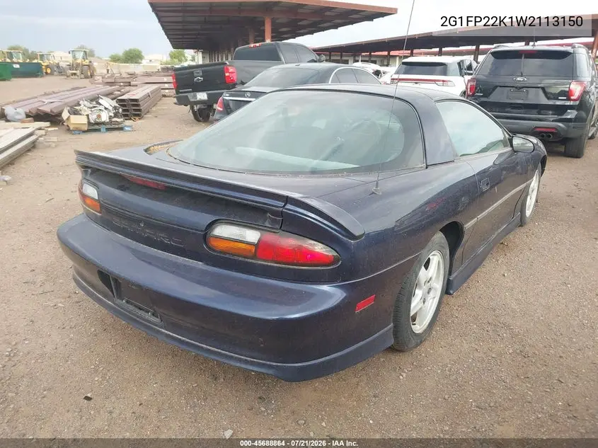 1998 Chevrolet Camaro VIN: 2G1FP22K1W2113150 Lot: 45688864
