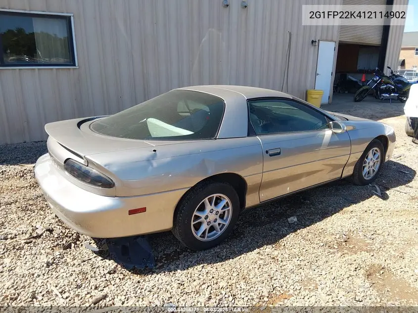 2001 Chevrolet Camaro VIN: 2G1FP22K412114902 Lot: 45286771