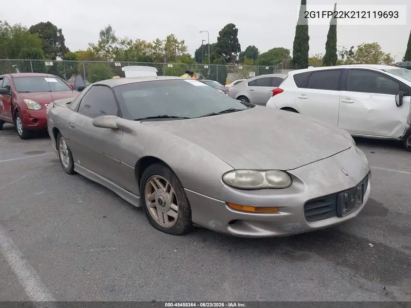 2001 Chevrolet Camaro VIN: 2G1FP22K212119693 Lot: 45458364