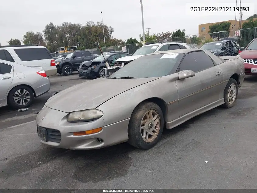 2001 Chevrolet Camaro VIN: 2G1FP22K212119693 Lot: 45458364