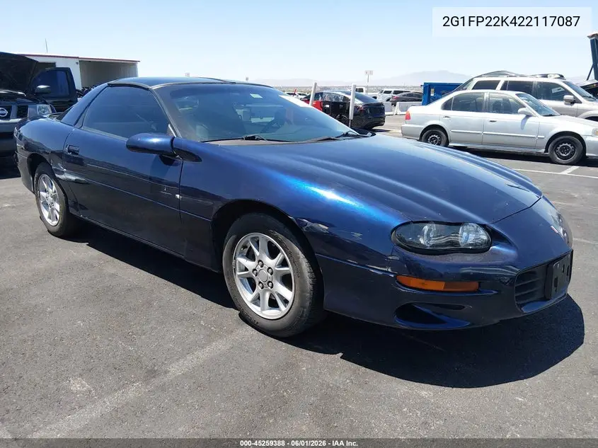 2002 Chevrolet Camaro VIN: 2G1FP22K422117087 Lot: 45259388