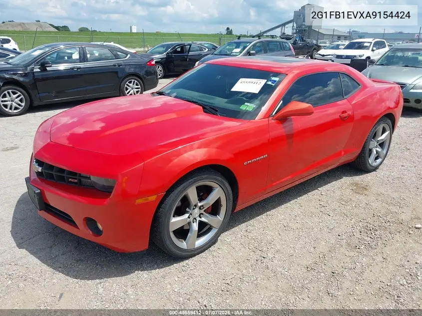 2010 Chevrolet Camaro 1Lt VIN: 2G1FB1EVXA9154424 Lot: 45559412