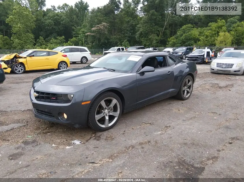 2011 Chevrolet Camaro 2Lt VIN: 2G1FC1ED1B9138392 Lot: 45194547