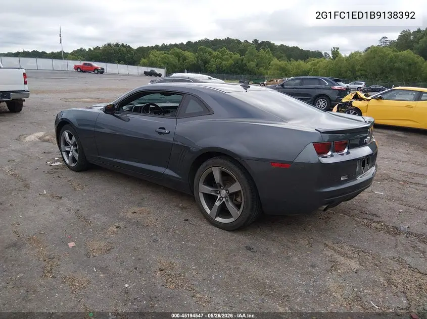 2011 Chevrolet Camaro 2Lt VIN: 2G1FC1ED1B9138392 Lot: 45194547