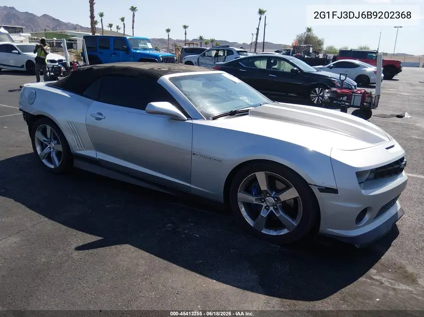 2011 Chevrolet Camaro 1Ss VIN: 2G1FJ3DJ6B9202368 Lot: 45413255
