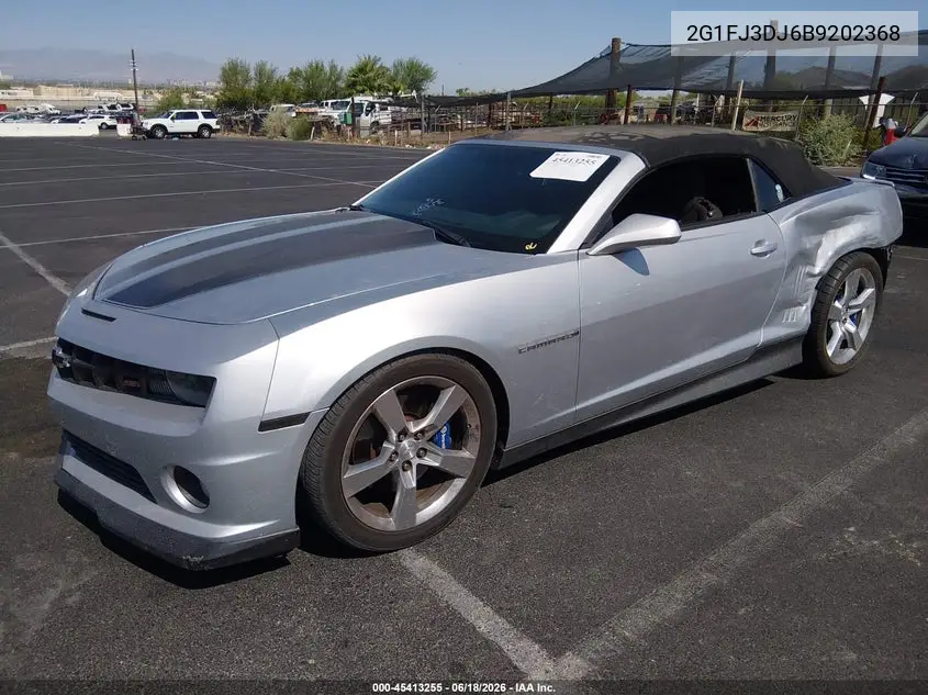 2011 Chevrolet Camaro 1Ss VIN: 2G1FJ3DJ6B9202368 Lot: 45413255
