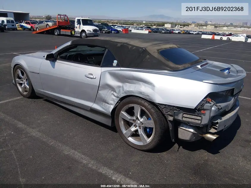 2011 Chevrolet Camaro 1Ss VIN: 2G1FJ3DJ6B9202368 Lot: 45413255