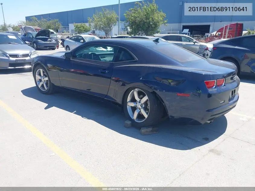 2011 Chevrolet Camaro 1Lt VIN: 2G1FB1ED6B9110641 Lot: 45461922